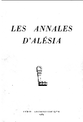 Les Annales d'Alésia sont la présentation des sondages effectués par André Berthier et leurs principaux résultats archéologiques