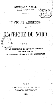 Fac-similé de la couverture du tome I de son grand-œuvre.