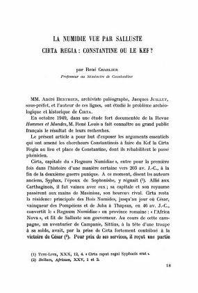 La découverte de la vraie capitale de Jugurtha